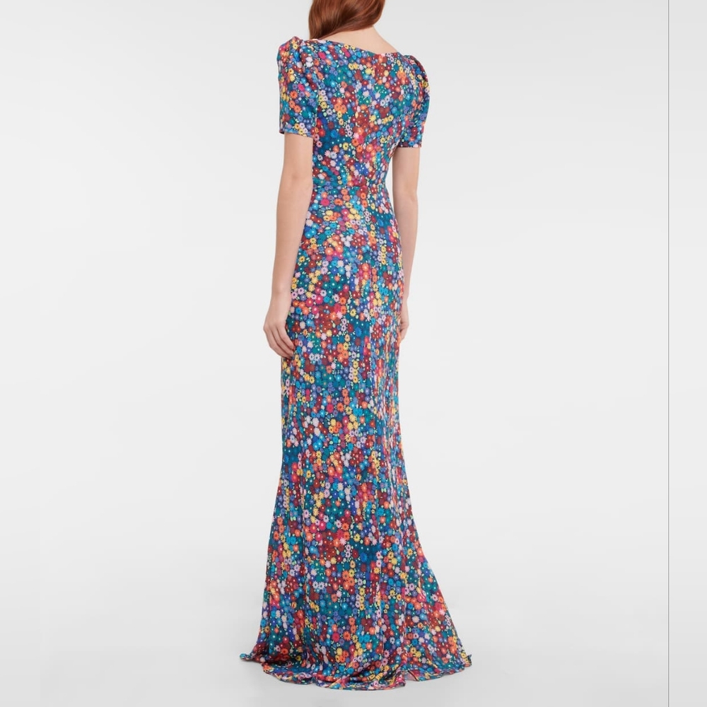 STAUD Lea Maxi Dress in Rainbow Flower Market Size 2 - Picture 2 of 10